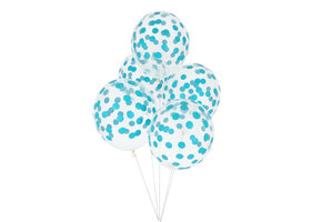 Ballonnen gestippeld blauw (5st) My Little Day