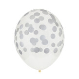 Ballonnen gestippeld zilver (5st) My Little Day