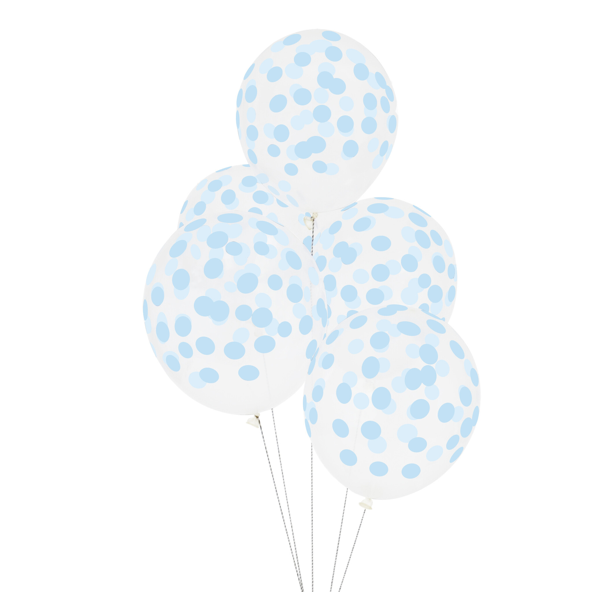 Ballonnen gestippeld lichtblauw (5st) My Little Day