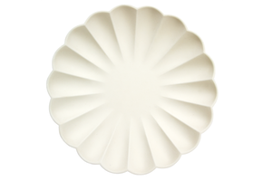 Bordjes simply eco cream large (8st) Meri Meri