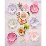 Bordjes Simply Eco roze large (8st) Meri Meri