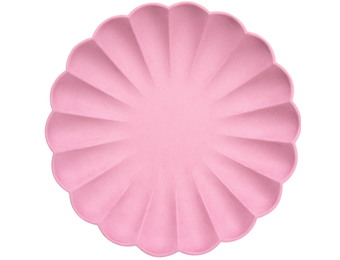 Bordjes Simply Eco roze large (8st) Meri Meri