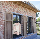 Geboortebord XL Ooievaar roze