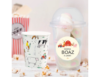 Schooltraktatie bekers Boerderij (5st)