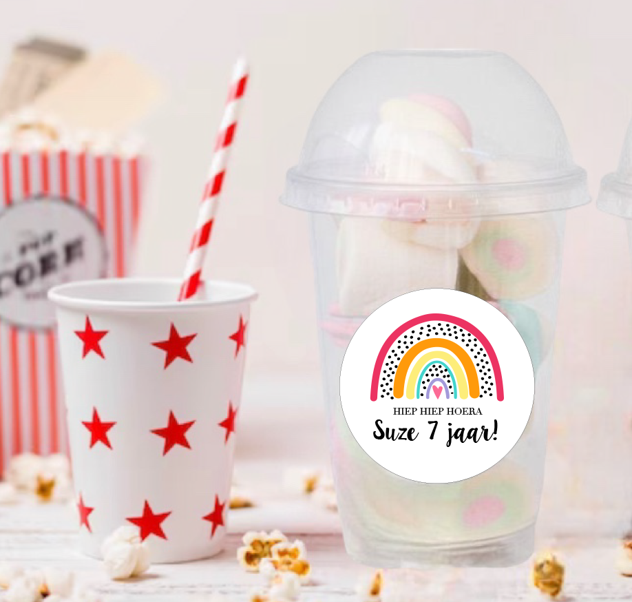 Schooltraktatie beker groot Regenboog (5st)