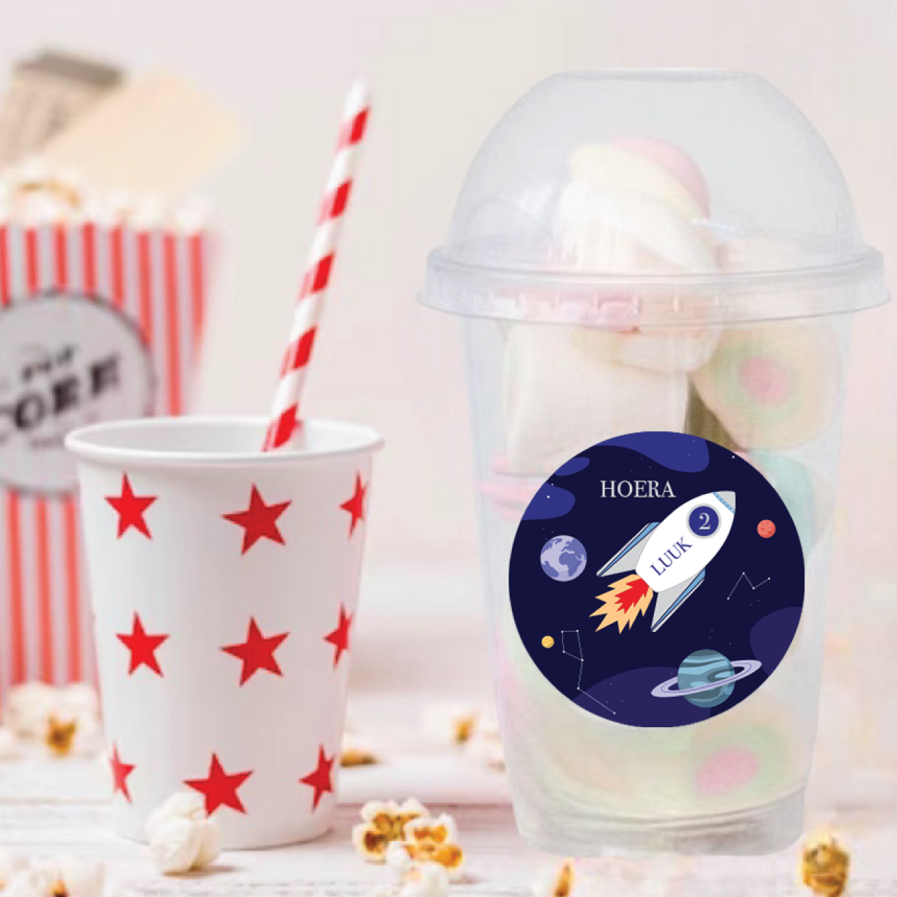 Schooltraktatie bekers raket (5st)