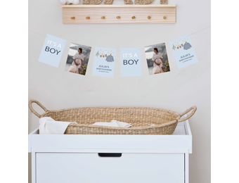 Slinger gepersonaliseerd babyshower It's a Boy (18st)