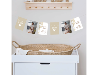 Slinger gepersonaliseerd babyshower Hello Baby (18st)