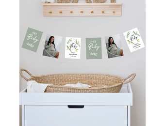 Slinger gepersonaliseerd babyshower botancial (18st)