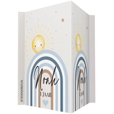 Raambord XL verjaardag regenboog blauw