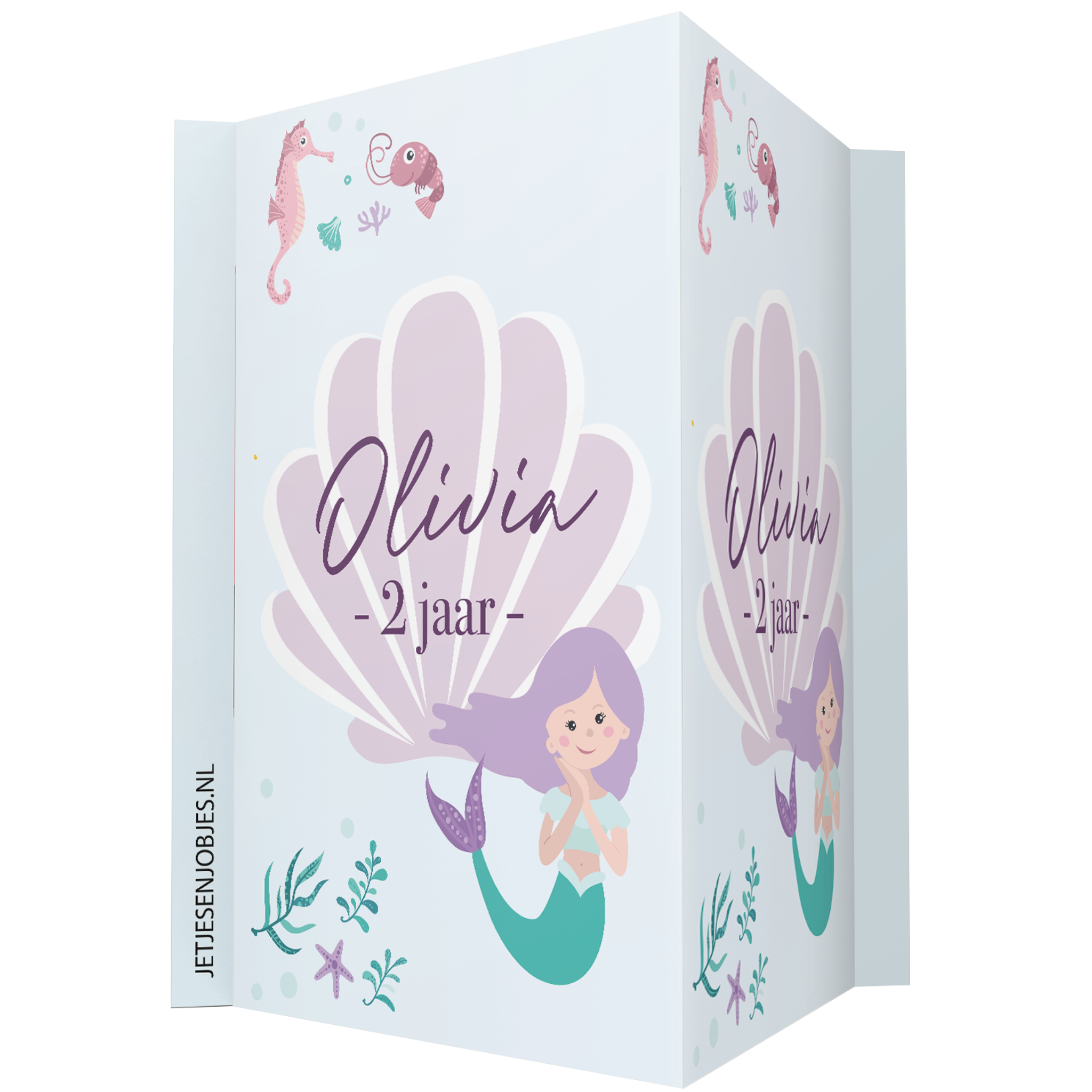 Raambord XL verjaardag zeemeermin