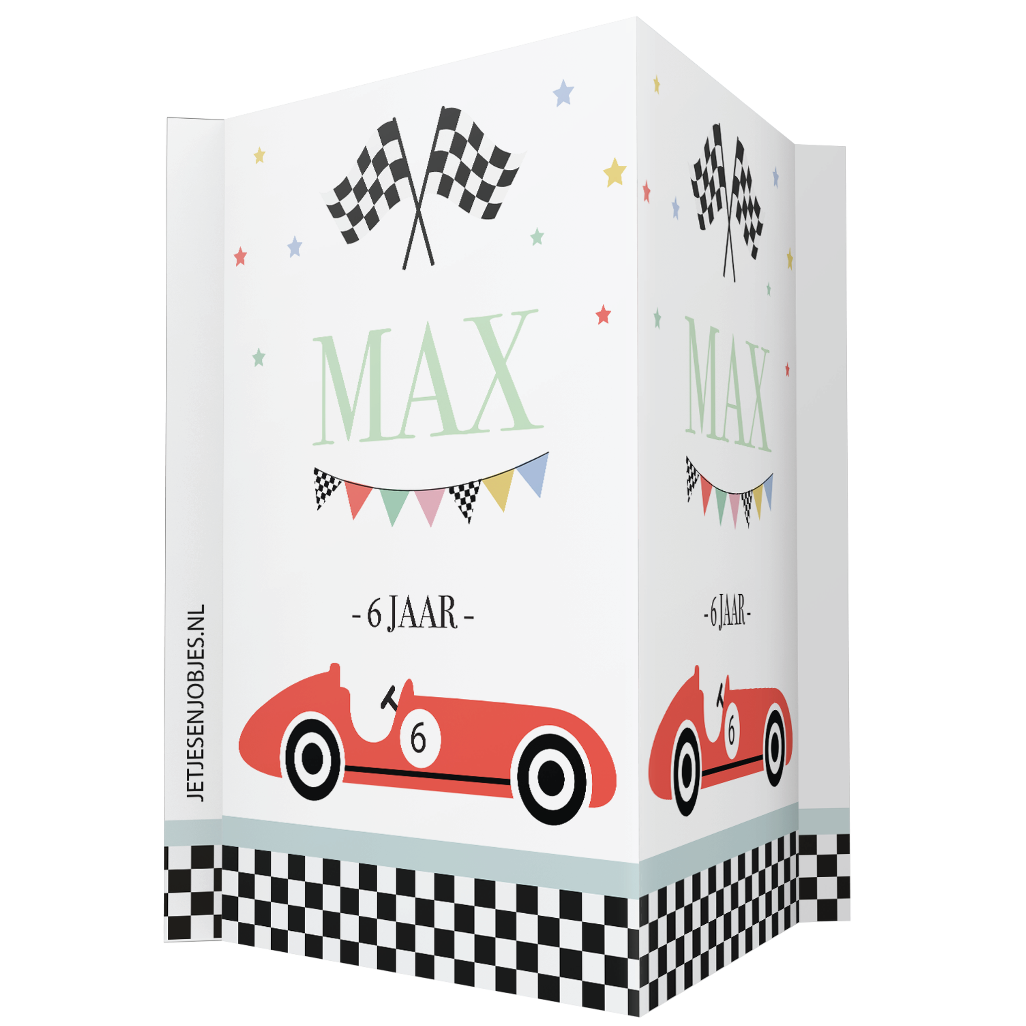 Raambord verjaardag race car