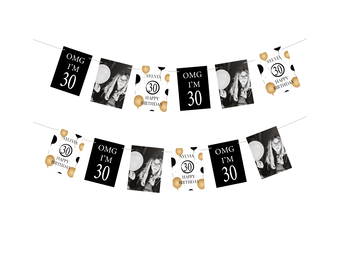 Slinger gepersonaliseerd OMG I'M 30 jaar (18st)