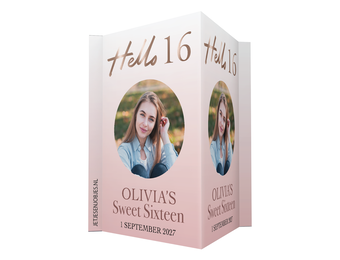 Raambord XL verjaardag Hello 16