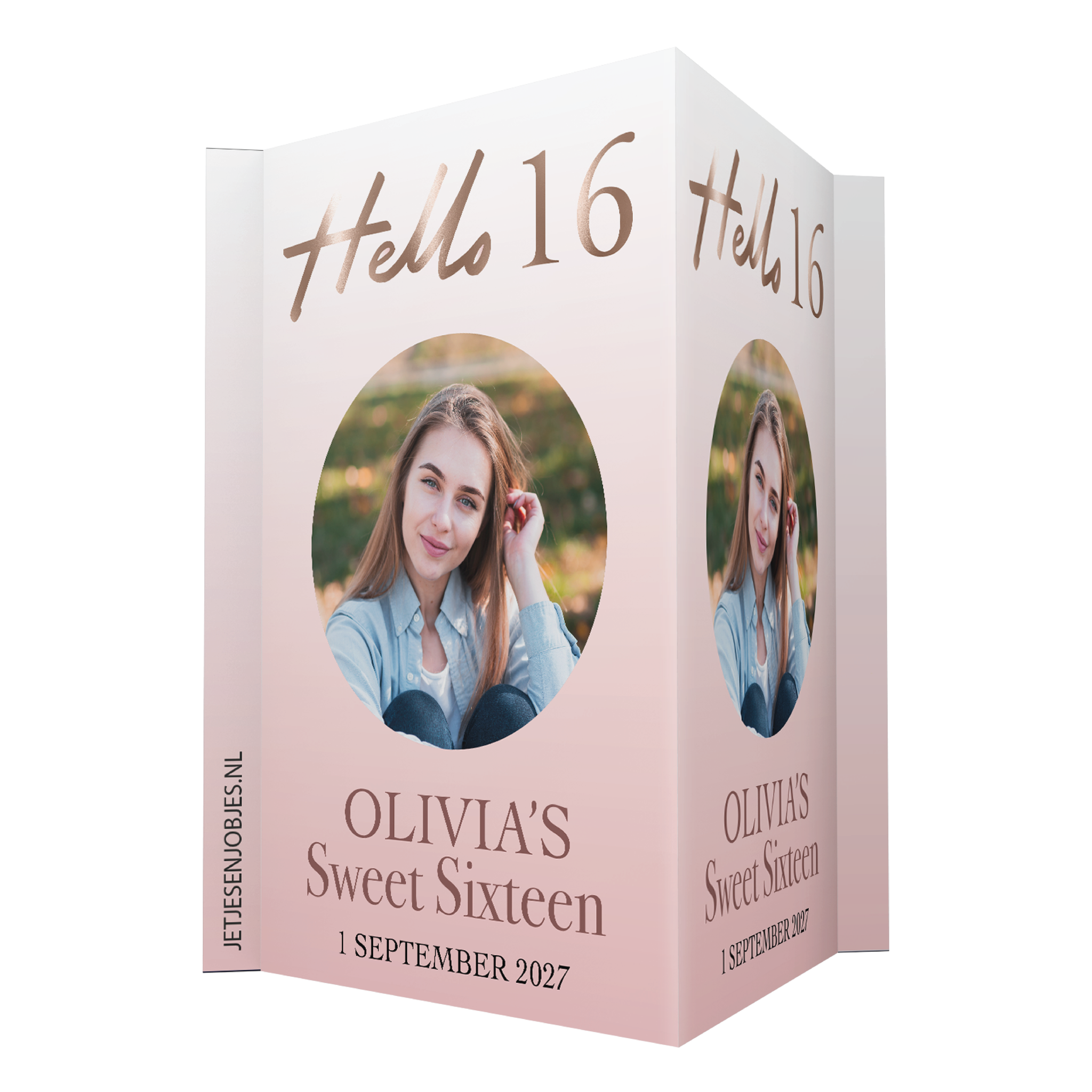 Raambord XL verjaardag Hello 16