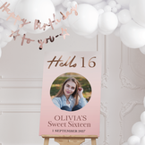 Welkomstbord verjaardag Hello 16