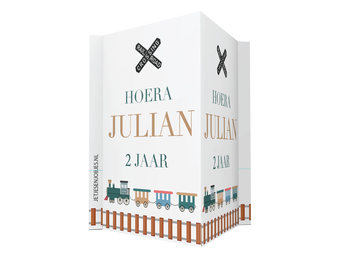 Raambord XL verjaardag Trein feest