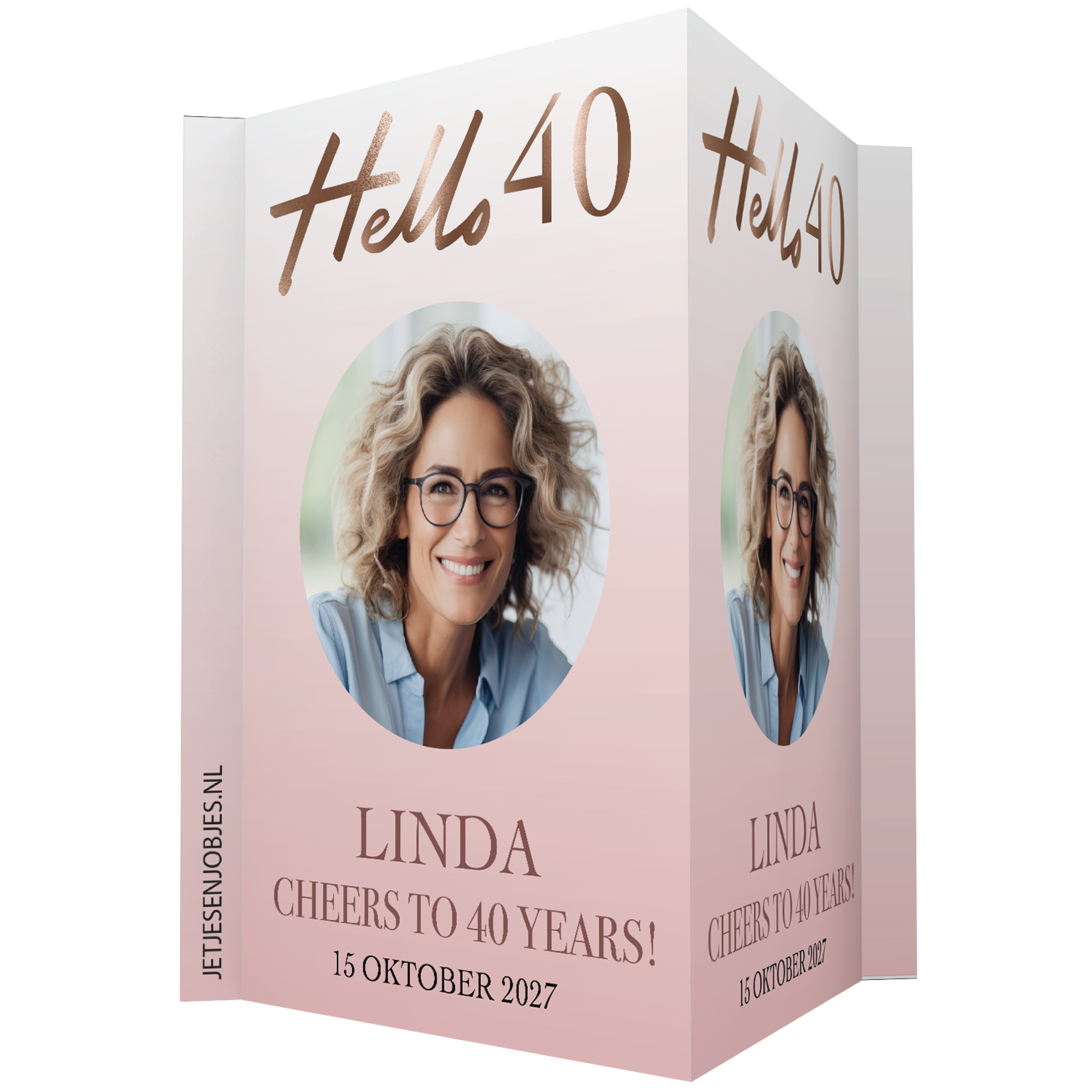 Raambord XL verjaardag Hello 40