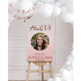 Welkomstbord verjaardag Hello 18