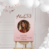 Welkomstbord verjaardag Hello 30