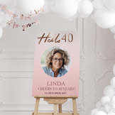 Welkomstbord verjaardag Hello 40