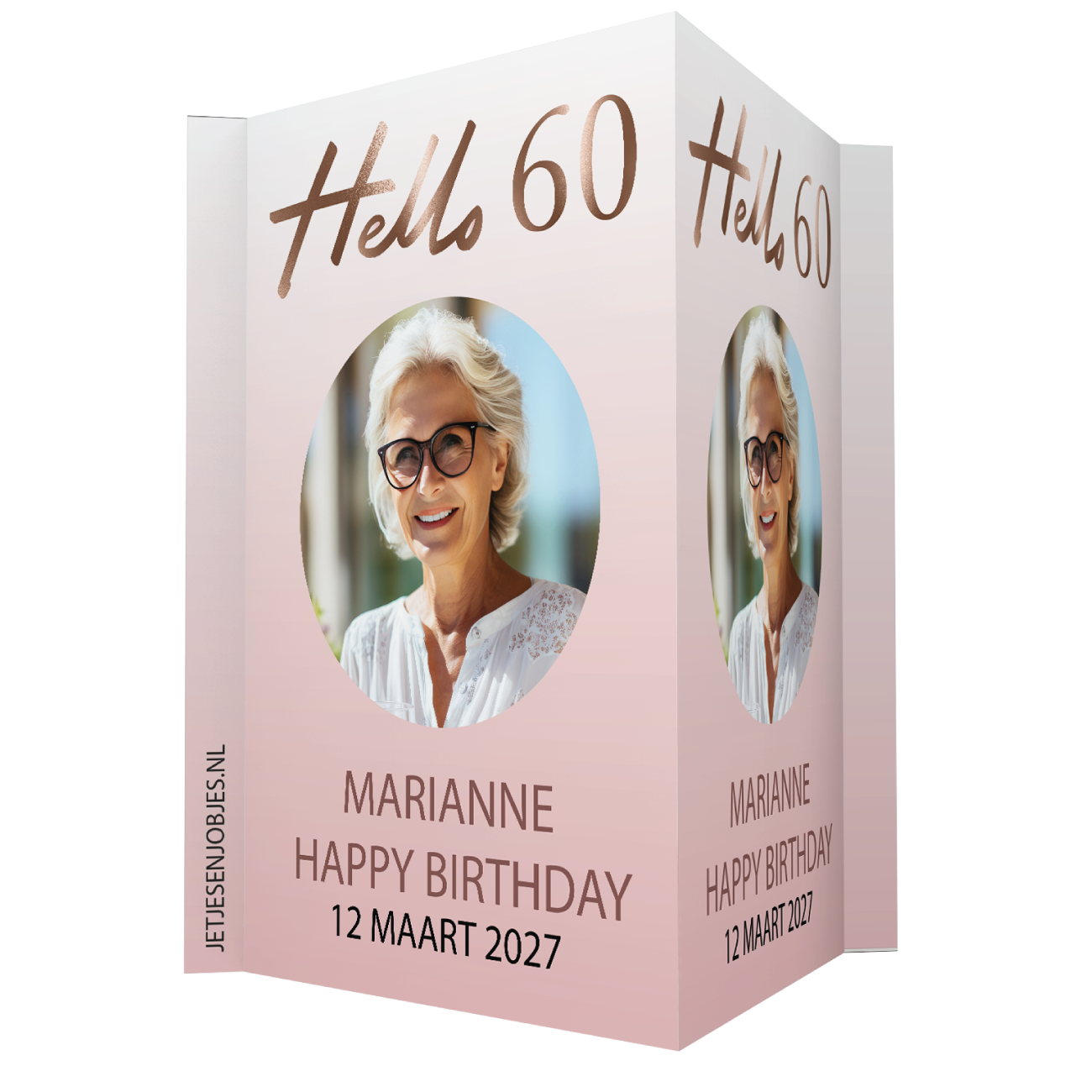 Raambord verjaardag Hello 60