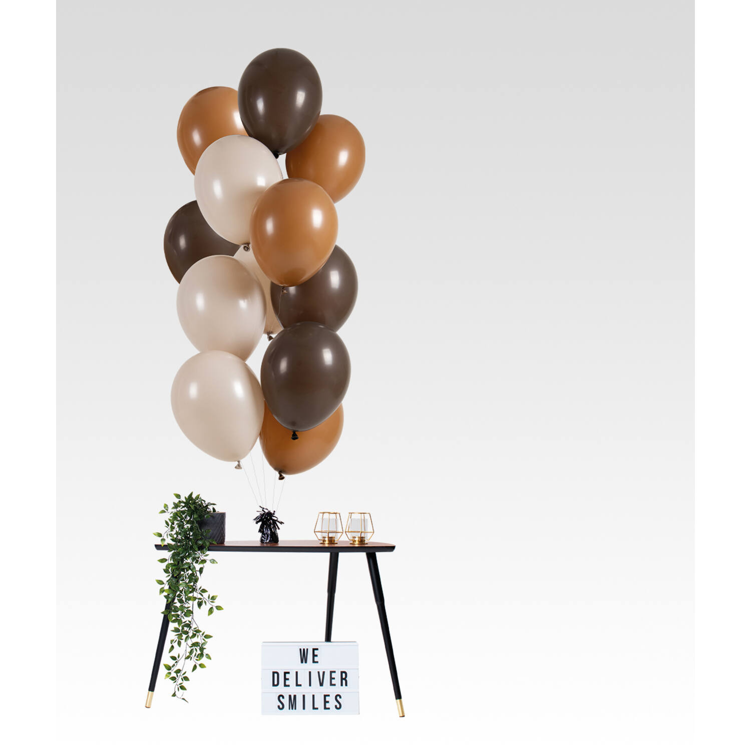 Ballonnenmix bruin (12st)