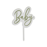 Welkomstbord met stickers Sage Babyshower Hootyballoo - Copy