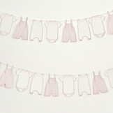 Slinger rompertjes Pink Babyshower (2.5M) Hootyballoo
