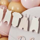Slinger rompertjes Pink Babyshower (2.5M) Hootyballoo