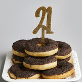 Taarttopper acryl goud 21 Hootyballoo