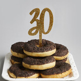 Taarttopper acryl goud 30 Hootyballoo