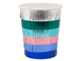 Bekertjes metallic fringe (8st) Meri Meri