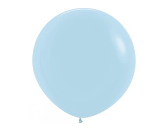 Ballon Pastel Mat Blauw (78cm)