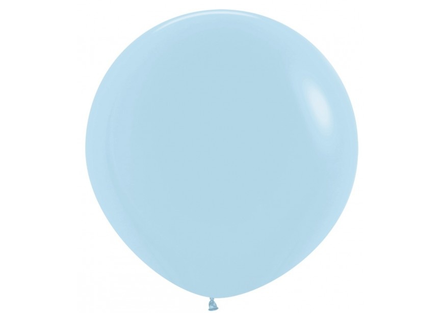 Ballon Pastel Mat Blauw (78cm)