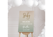 Welkomstbord Sage babyshower