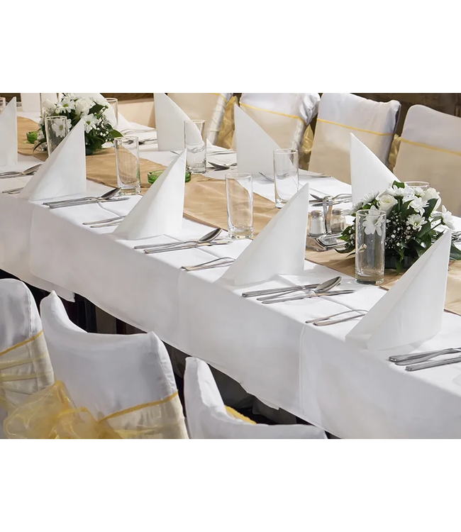 Tafelkleed wit (170cm) White & Gold Collection