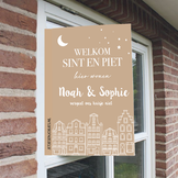 Raambord XL Sinterklaas beige