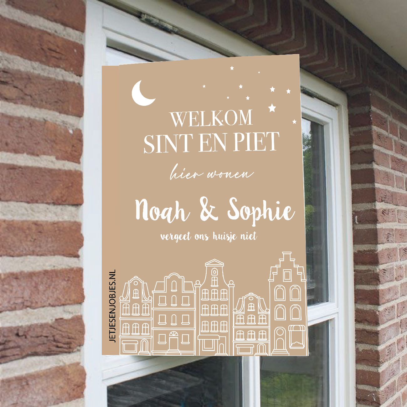 Raambord XL Sinterklaas beige