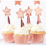 Roségouden sterren prikkers twinkle twinkle (10st) Ginger Ray