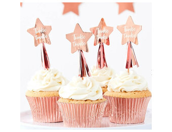 Roségouden sterren prikkers twinkle twinkle (10st) Ginger Ray