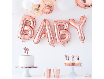Folieballon baby roségoud Twinkle Twinkle - Ginger Ray