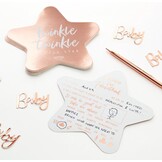 Babyshower invulkaarten Twinkle Twinkle (10st) Ginger Ray