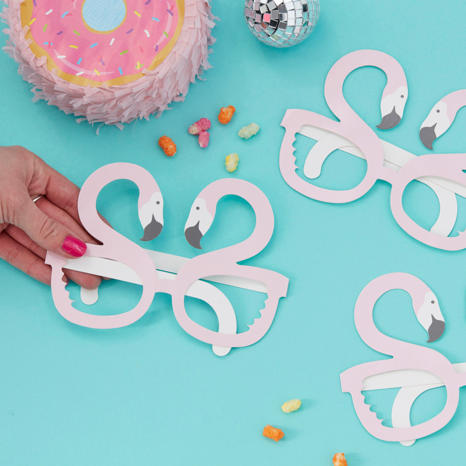 Brillen flamingo good vibes (8st) Ginger Ray