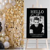 Welkomstbord verjaardag Hello Eighteen