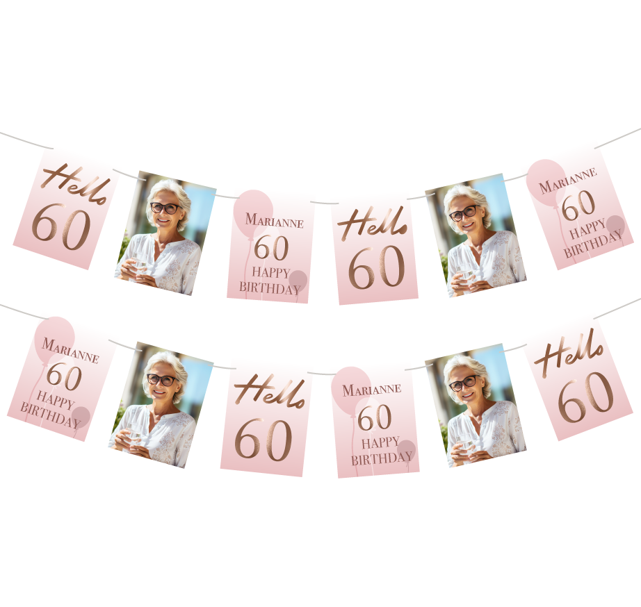 Hello 60 Slinger gepersonaliseerd (18st)