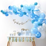Ballonnenboog pakket blauw (70st) Ginger Ray