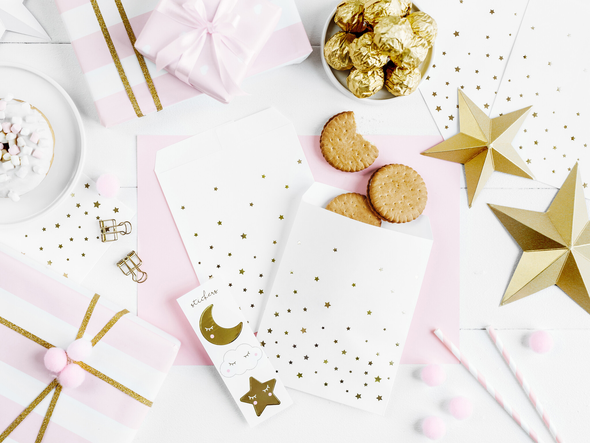 Traktatie zakjes met stickers (6st)