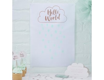 Hello world vingerafdruk gastenboek Ginger Ray