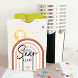 Knijpfruit wikkel printable regenboog boho